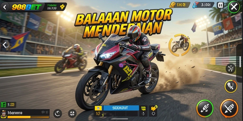 Gambaran gameplay yang intens dan menantang di 988BET.