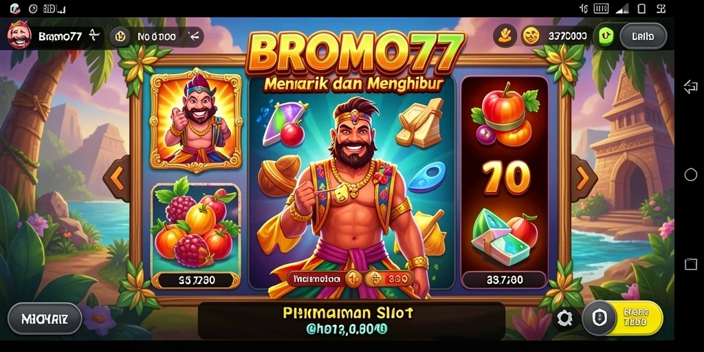 Tampilan gameplay BROMO77 dengan grafis Slot yang menawan.
