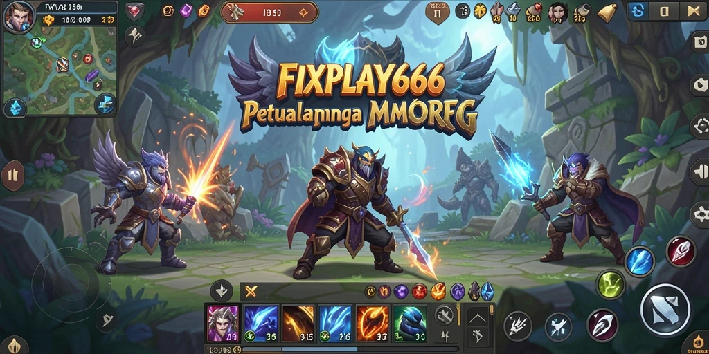 Tangkapan layar menunjukkan pertempuran epik dalam FIXPLAY666.