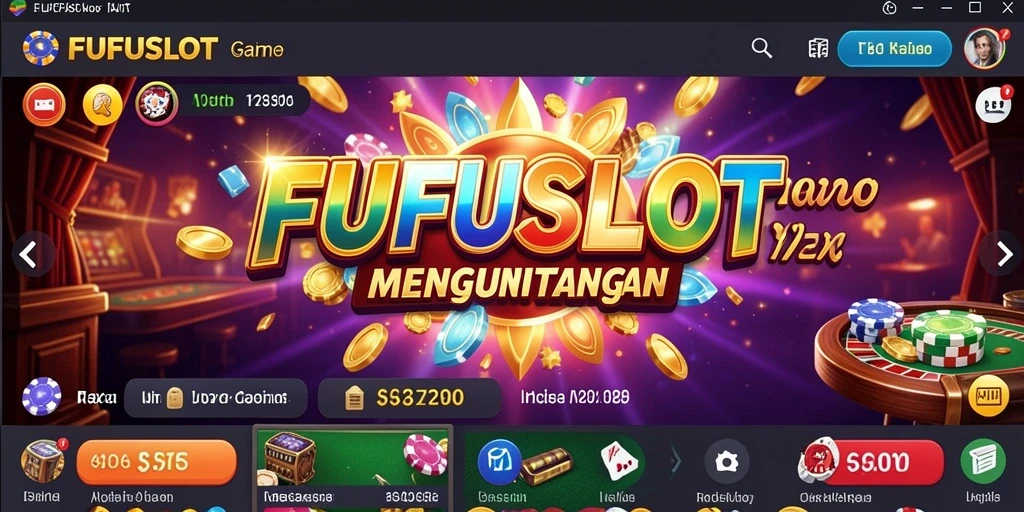 Tampilan gameplay seru di FUFUSLOT dengan banyak pilihan slot.