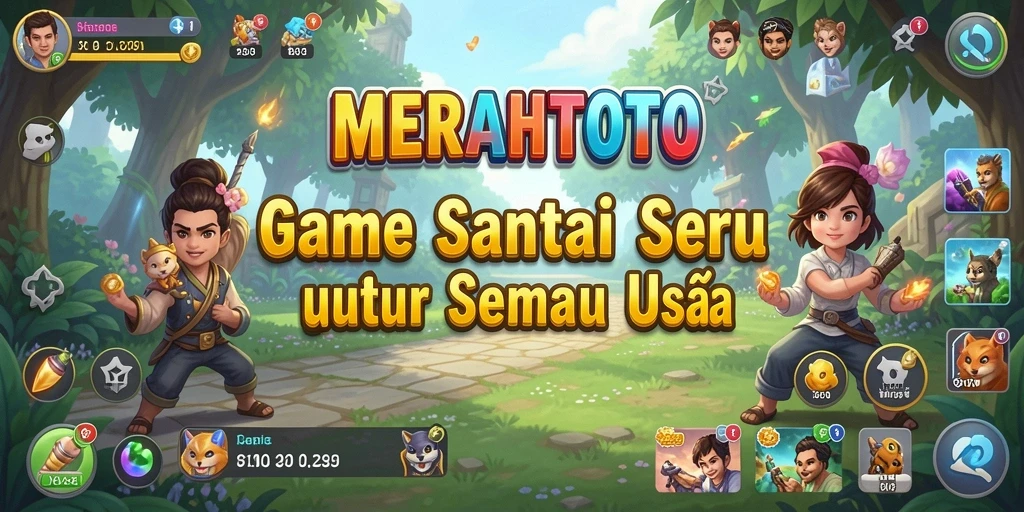 Tampilan gameplay yang seru dan menyenangkan dari MERAHTOTO.
