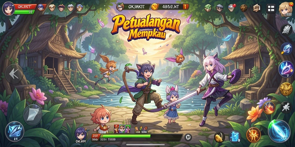 Gameplay seru di OKJKT dengan grafis anime yang menakjubkan.