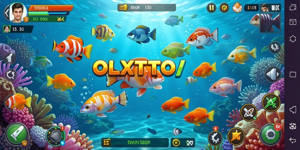 Tampilan gameplay OLXTOTO dengan aksi seru Tembak Ikan.