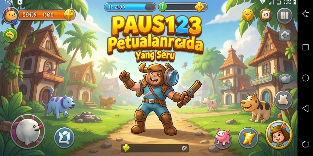 Tangkapan layar menunjukkan gameplay seru dari PAUS123.