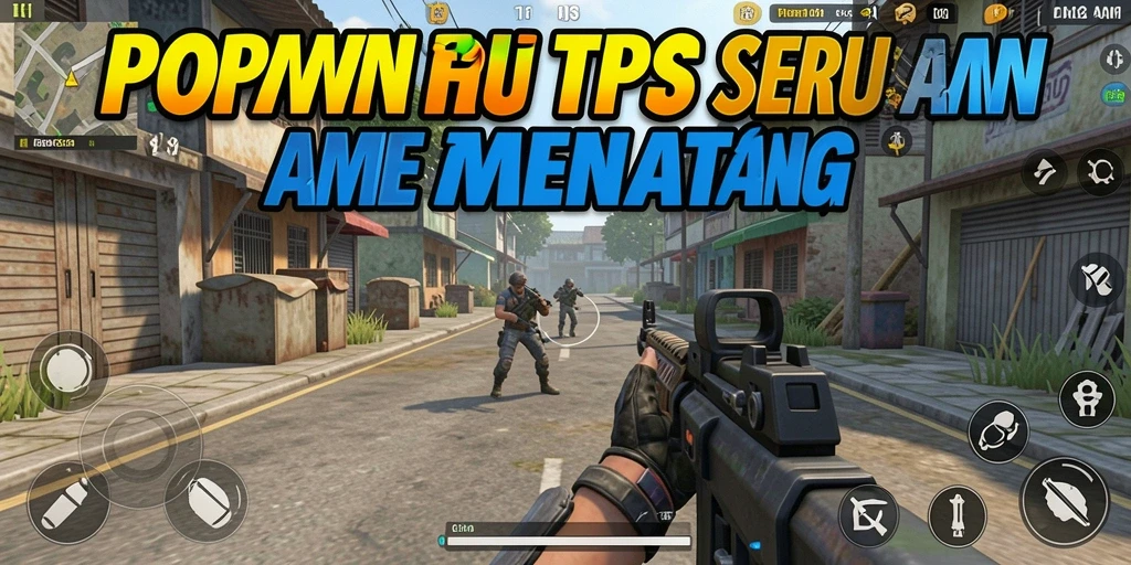 Tampilan gameplay POPWIN yang menegangkan dan seru.