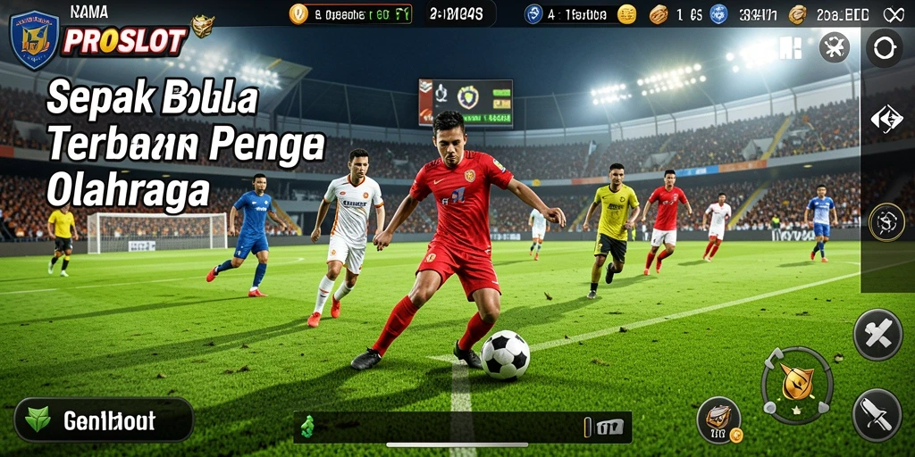 Tampilan menegangkan dalam permainan sepak bola PROSLOT.