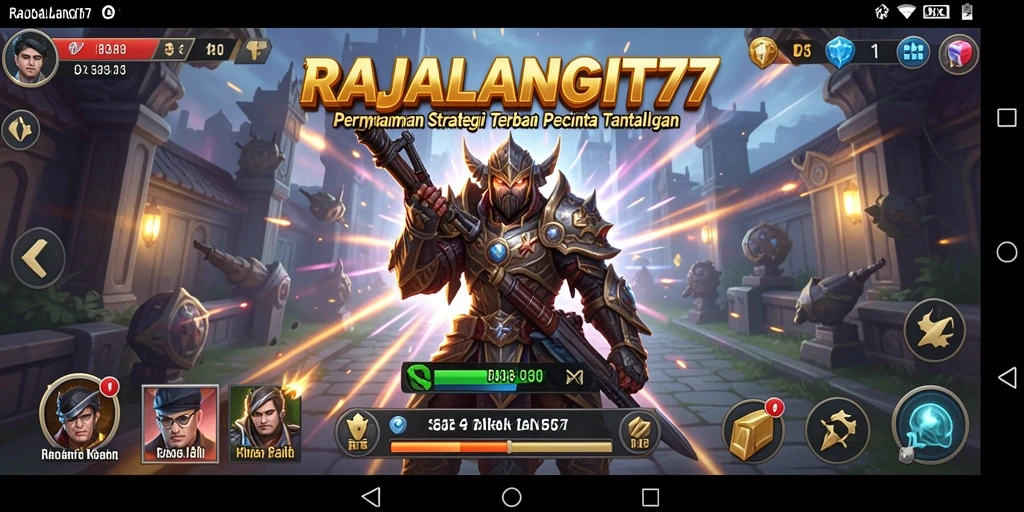 Tampilan gameplay seru dan menantang di RAJALANGIT77.