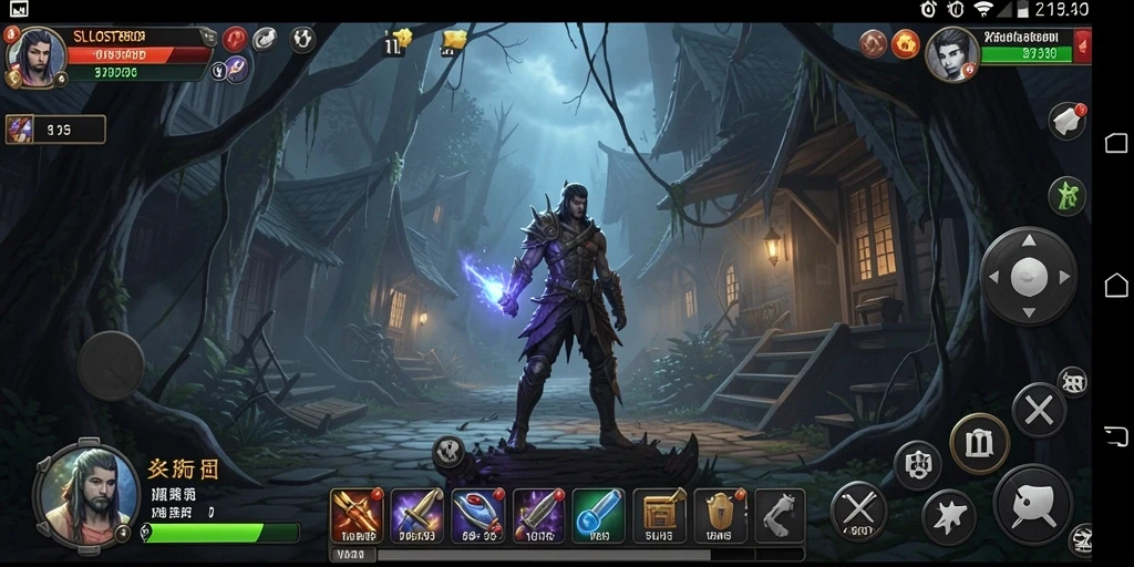 Tampilan gameplay menakutkan dari SLOST8808 dengan suasana Horror yang mendalam.
