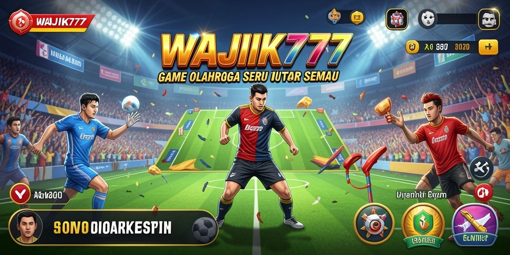 Tampilan gameplay seru dalam WAJIK777 yang menampilkan pertandingan olahraga.